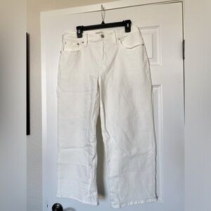 Madewell the perfect vintage wide leg crop jean, size 31